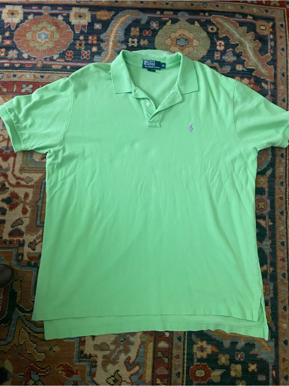 Polo by Ralph Lauren Men’s Bright Lime Green Polo Shirt